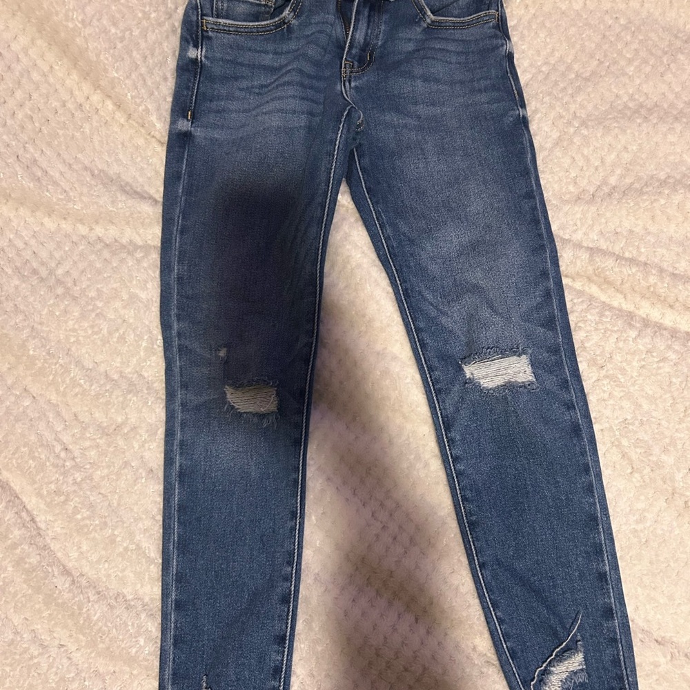 KanCan Blue Distressed Slim-Fit Jeans